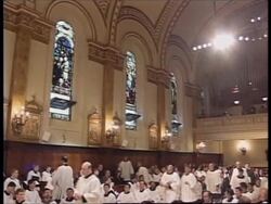 USA: NEW YORK: POPE JOHN PAUL VISITS PRIEST'S TRAINING COLLEGE News Clip