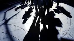 digital data stream symbolizing global business network. financial economy growth concept background Stock Footage