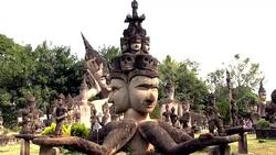 Buddha Park Stock Footage