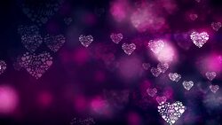 Particle Purple Valentine's Day Loopable Stock Footage