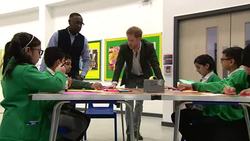 Prince Harry visits the Yes You Can project at Hamilton Community College in Leicester News Clip