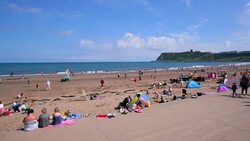Scarborough North Bay Beach Stock Footage