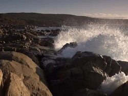 Waves crashing Stock Footage