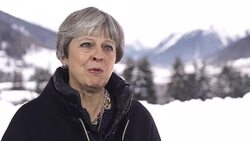 Theresa May Interview in Davos News Clip