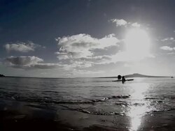 Contact Tri Series Triathlon - Takapuna Stock Footage