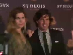 Delfina Blaquier and Nacho Figueras at Debut of The St. Regis Bal Harbour Resort & Residences  Stock Footage