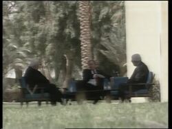 Leaders relaxing in garden News Clip