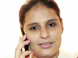 Women Talking on Phone Stock Footage