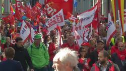 Protesters urge EU to protect workers' rights Instructional Video