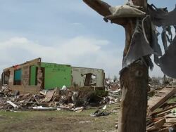 Tornado Damage Stock Footage