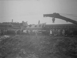 Train wreck kills eight Stock Footage