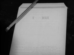 WWII Victory Mail: sorting the letters Stock Footage