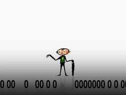 barcode rain Stock Footage