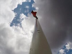 Portuguese Flag Stock Footage