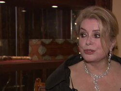 INTERVIEW Catherine Deneuve on why she still has such a passion for acting at the Catherine Deneuve Interview: 7th Dubai International Film Festival at Dubai . (Footage by WireImage Video/GettyImages) Stock Footage