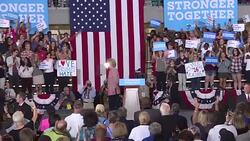 VOICED : Hillary Clinton retoma su campana tras descanso por neumonia News Clip