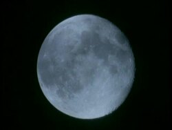 CU Full moon being obscured by thick cloud Stock Footage