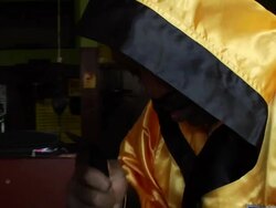 B-Roll: Joe Frazier photo shoot. Stock Footage