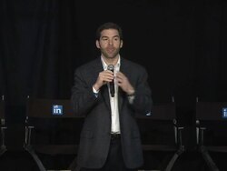 SPEECH - LinkedIn CEO Jeff Weiner welcomes attendees and introduces the panel Linkedin Declares November 7th "Linkedin Bring In Your Parents" Event at the The Empire State Building Stock Footage