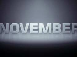 November Month Horizon Zoom Stock Footage