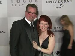Kate Flannery (R) at the NBC Universal's 68th Annual Golden Globes After Party at Beverly Hills CA. (Footage by WireImage Video/GettyImages) Stock Footage