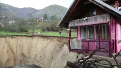 Residents of a remote Bosnian village have been left dumbfounded after a sinkhole formed two weeks ago and swallowed their local pond. Experts say drying underground water currents or soil drainage changes could be the culprit. (Nov. 26) Instructional Video