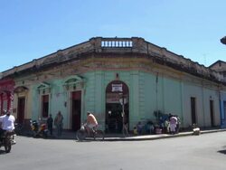 Still of View of a Building in the Corner Stock Footage