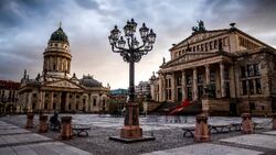 Time Lapse of Gendarmenmarkt in Berlin, Germany Stock Footage