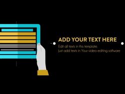 Customizing Promo  - Modern Promotion Stock Footage