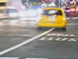 Street traffic on Grand Central Terminal Stock Footage