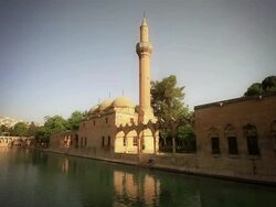 HD: Halil-ur Rahman Mosque and Holy Lake Stock Footage