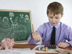 boy and financial success Stock Footage