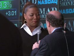 Nasdaq opening bell ringing ceremony with the stars of 'Mad Money' Stock Footage