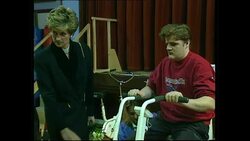 Princess Diana visiting Seeability Centre News Clip