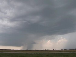Rotating Supercell Thunderstorm In Kansas Stock Footage