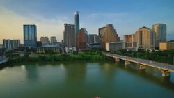 Austin, TX day to night time lapse Stock Footage