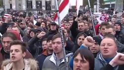 CLEAN : Belarus opposition rally one day before presidential election News Clip