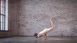 Young Woman Doing Yoga Meditation and Stretching Exercises Stock Footage