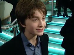 Interview with Daniel Radcliffe at the premiere of Harry Potter and the Philosopher's Stone. News Clip