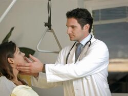 HD: Doctor Examining The Lymph Nodes Stock Footage