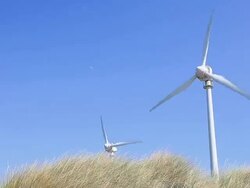 HD: Power Generating Windmills Stock Footage
