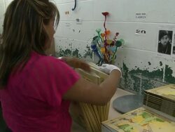 Vinyl record production Stock Footage