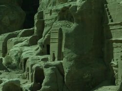 Petra archaeological site, Jordan Stock Footage