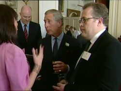 Prince Charles hosts  Royal Television Society Anniversary Party Stock Footage