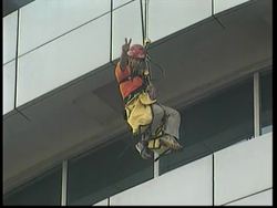 Greenpeace protest against GM food company News Clip