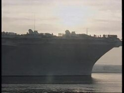 EGYPT: USS ENTERPRISE/DETROIT SUPPLY SHIP IN THE SUEZ CANAL News Clip