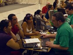 Florida Company Works To Enroll People In Affordable Health Care Act Plans As Deadline Looms Stock Footage