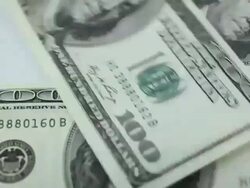 Counting hundred dollar bill. Stock Footage