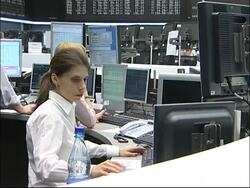 Trading floor of Frankfurt exchange as DAX index climbs News Clip