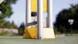 Gym at playground Stock Footage